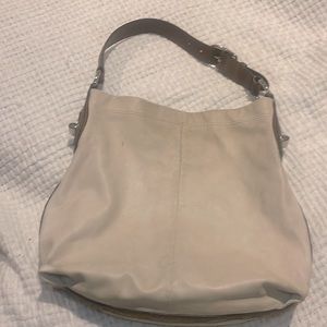 Coach cream colored bag